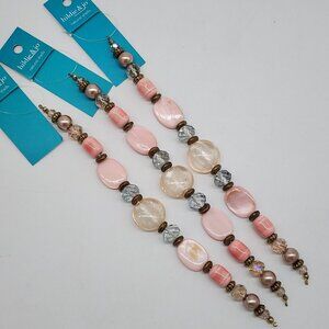 Hildie & Jo Natural Shell Pink Beaded Jewelry String Set For Crafting & DIY